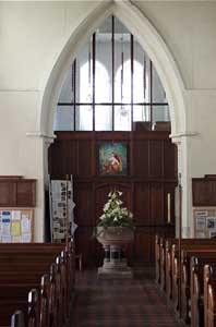 West end tower arch and ringing chamber