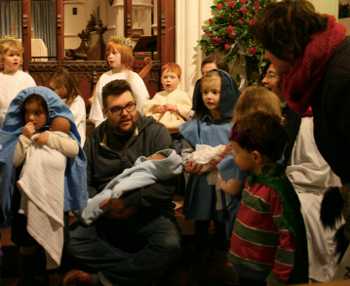 Crib service on Christmas Eve Crib service